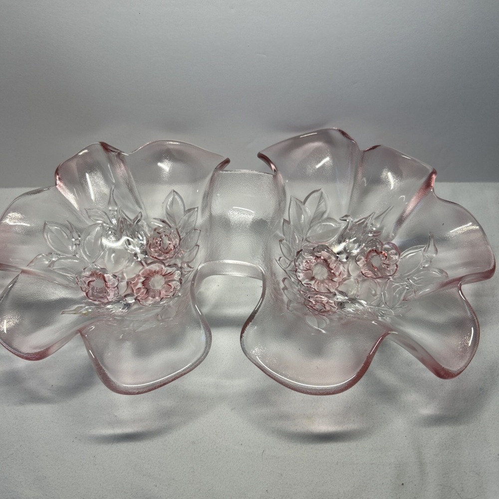 Vintage Mikasa Rosella Pink Flower Shape Candy/ Nut Dish  G1